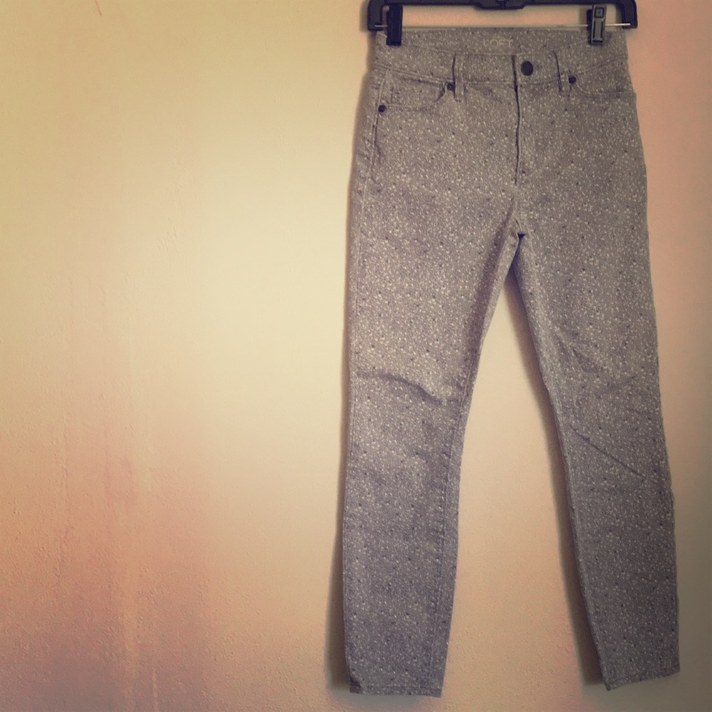 LOFT Floral Ankle Jeans